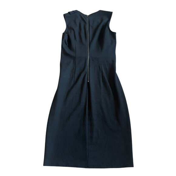 Kobi Halperin Black Shift Dress Sleeveless Defined Waist Stretch Size 2 Women's - Picture 7 of 12